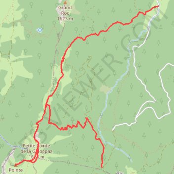 La Pointe de la Galoppaz depuis le Col du Lindar GPS track, route, trail