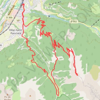 Croix de Brertagne Briançon Francia GPS track, route, trail