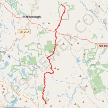 Wapack Range GPS track, route, trail