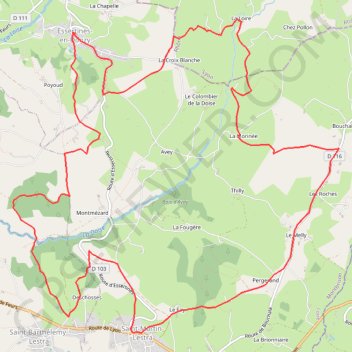Montagnes du Matin - Essertines-en-Donzy GPS track, route, trail