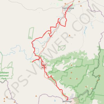 Wallangara - Stanthorpe GPS track, route, trail