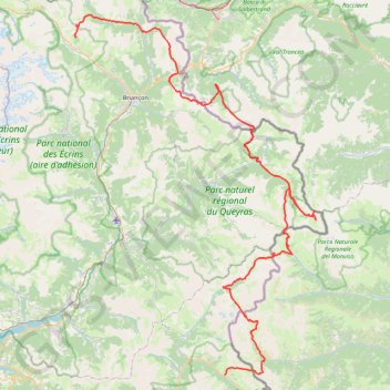 Larche Monêtier les Bains GPS track, route, trail
