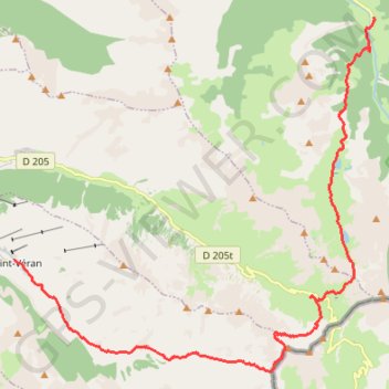 Tour du Queyras, j8, de L'Échalp à Saint-Véran GPS track, route, trail