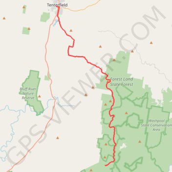 Tenterfield - Spirabo Forest GPS track, route, trail