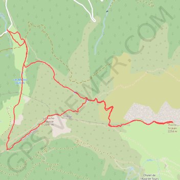 Roche Pourrie et Pointe Saint Jean (Beaufortain) GPS track, route, trail