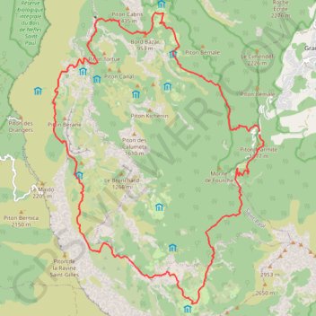 GRR3 Tour du cirque de Mafate (Ile de la Réunion) GPS track, route, trail