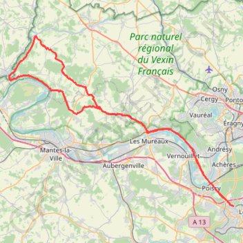 100k TT Vexin GPS track, route, trail
