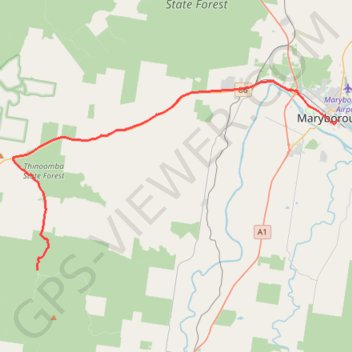 Maryborough - Sandy Creek Bible Camp GPS track, route, trail
