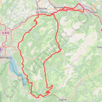 Journée vélo - Forclaz de Montmin GPS track, route, trail