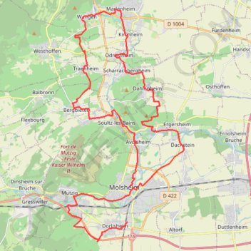 Marathon du Vignoble d'Alsace GPS track, route, trail