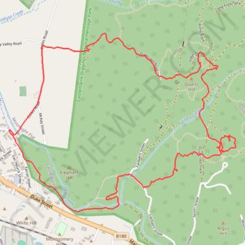 Quartz Hill, Garfield WW and Goldfields Track walk GPS track, route, trail