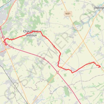 Run & Bike Odoo GPS track, route, trail