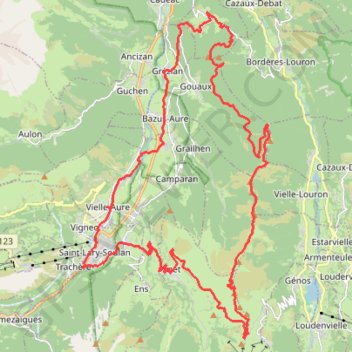 Crête d'Azet - Saint-Lary-Soulan GPS track, route, trail