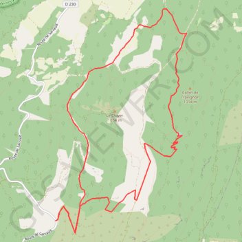 Les Aiguiers de Saint Saturnin GPS track, route, trail