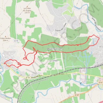 Taradeau - Les Arcs GPS track, route, trail