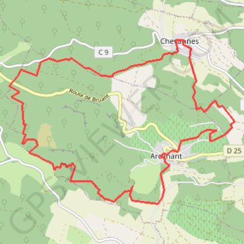 Chevannes-Arcenant GPS track, route, trail