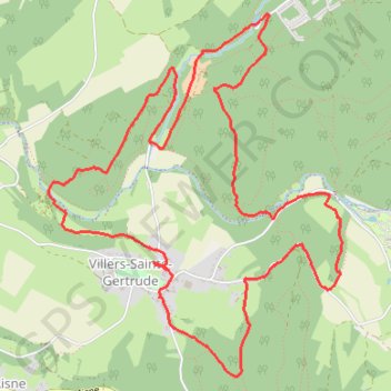 Villers Sainte Gertrude - Province du Luxembourg - Belgique GPS track, route, trail
