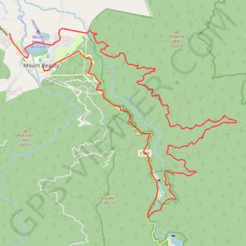 East Kiewa River Trail - Bogong Railhead Track GPS track, route, trail