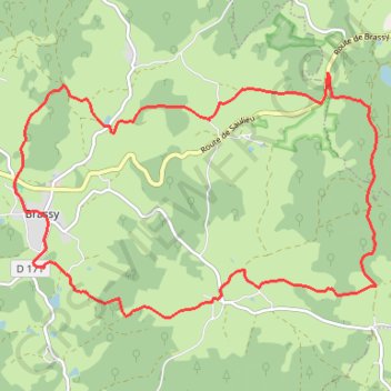 Parc du Morvan - Brassy GPS track, route, trail