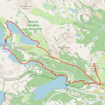 Orédon-Aumar-Estoudou GPS track, route, trail