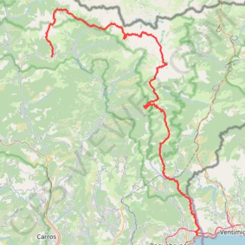 Saint-Dalmas - Menton GPS track, route, trail