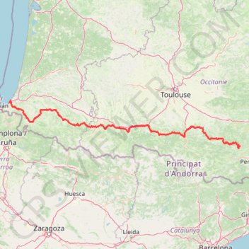 Pyrenees GPS track, route, trail