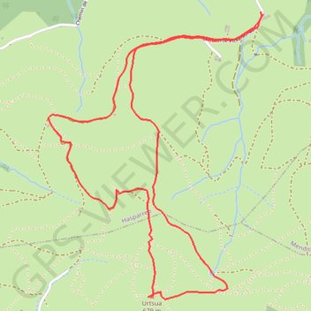 2023/10/16 Mont Ursuya depuis Zélaia GPS track, route, trail