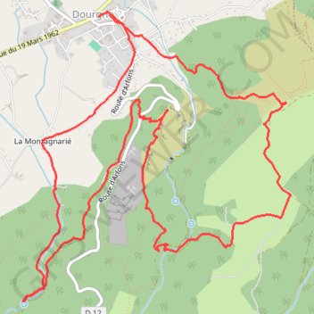 Dourgne GPS track, route, trail