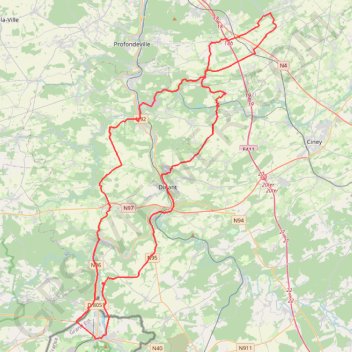 Givet GPS track, route, trail