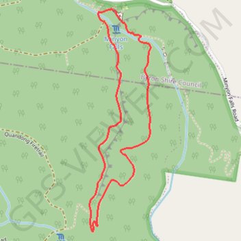 Minyon Falls Loop GPS track, route, trail