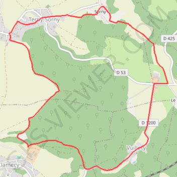 Autour de Montgarny GPS track, route, trail