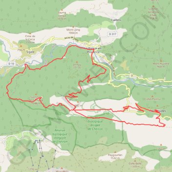 Canal de Végay GPS track, route, trail