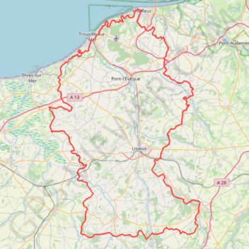Tour du Pays d'Auge (Calvados) GPS track, route, trail
