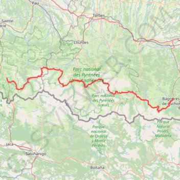 Juzet-de-Luchon - Etsaut GPS track, route, trail