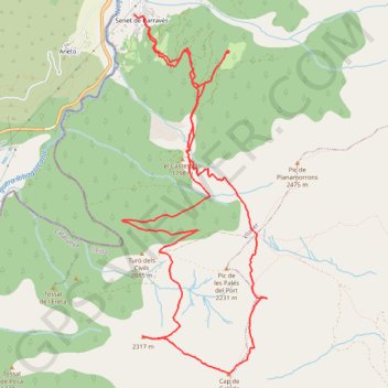 Cresta y pic de la Gelada GPS track, route, trail