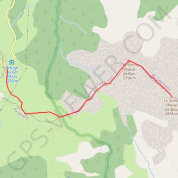 Grand Cheval de Bois GPS track, route, trail