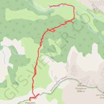 Fouillouse-col de Mirandol GPS track, route, trail