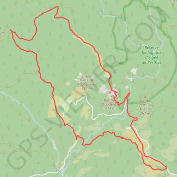 Pic du Perthus GPS track, route, trail