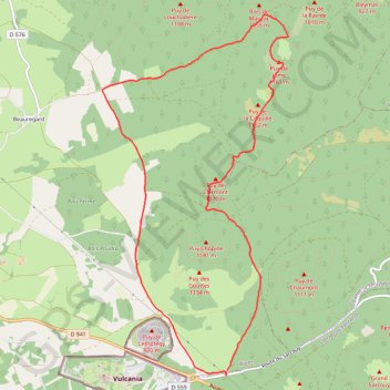 Puy de Jume et Puy de la Coquille GPS track, route, trail