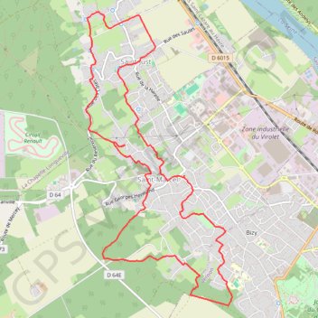 Les sentes de Saint-Marcel (Eure) GPS track, route, trail