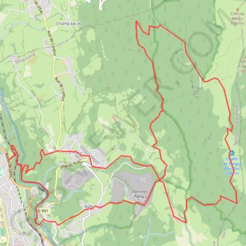 Bellegarde long GPS track, route, trail