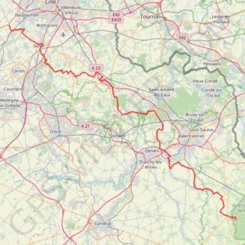 FDb Paris Roubaix GPS track, route, trail