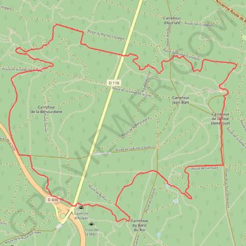 Circuit n°4 - Sentier MBF-ONF en forêt de Fontainebleau GPS track, route, trail