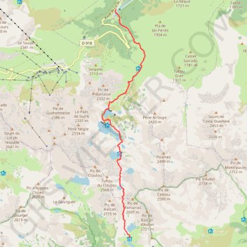 Artigues - Refuge de Bastan (Néouvielle) GPS track, route, trail
