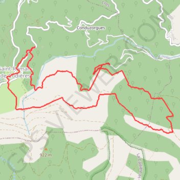 Saint Roman de Codières GPS track, route, trail