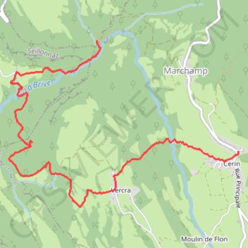 Rando Cascade Vers Saint Genix GPS track, route, trail