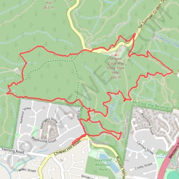 Brisbane Trail Run GPS track, route, trail
