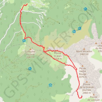Col des lacs GPS track, route, trail