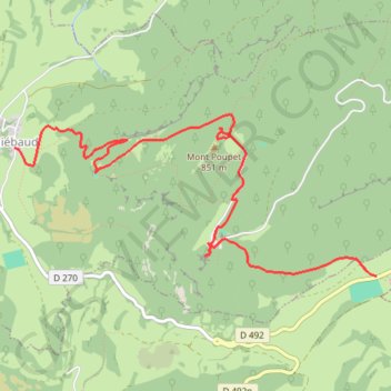 Mont Poupet (Jura) GPS track, route, trail