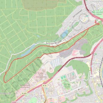 Cimetière paysager Champigneulles GPS track, route, trail
